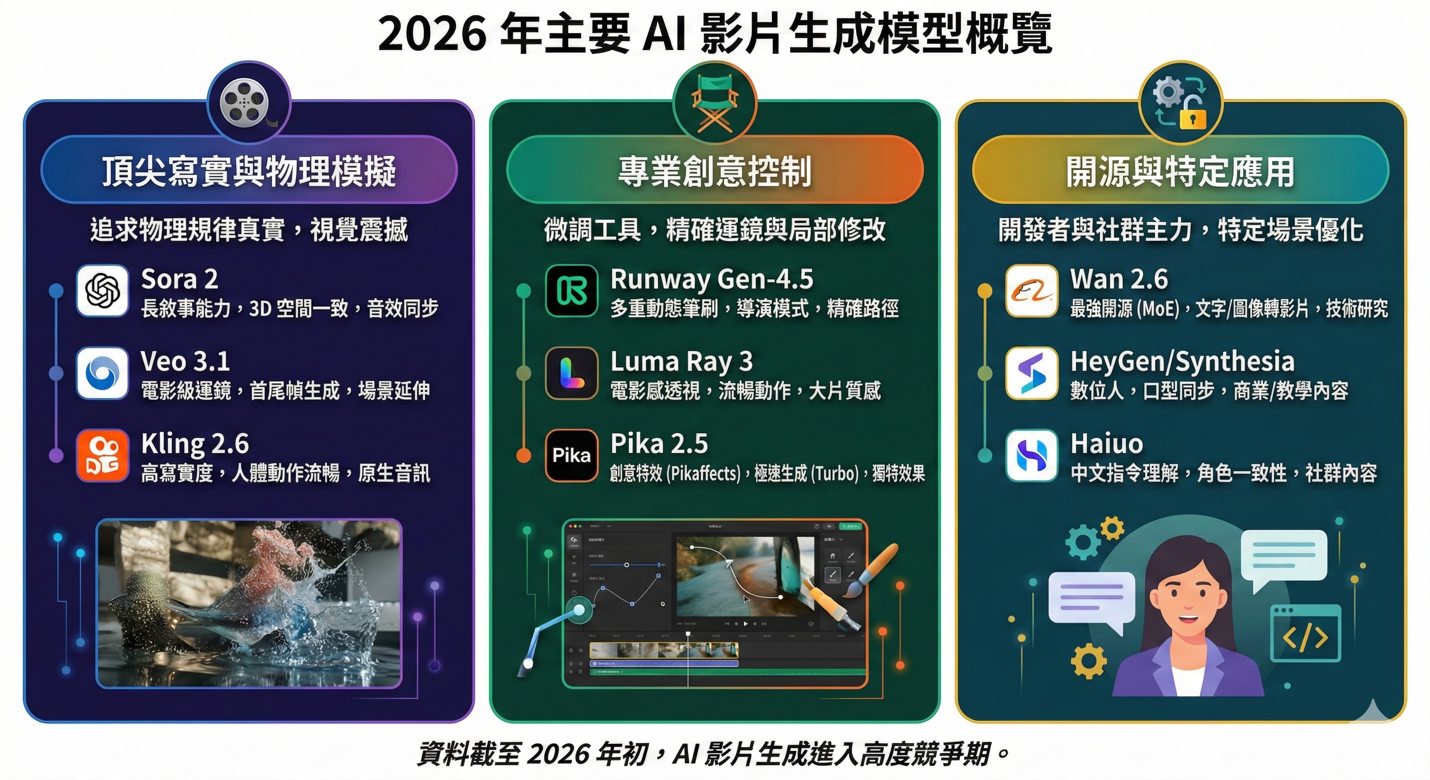 2026AI影片生成模型