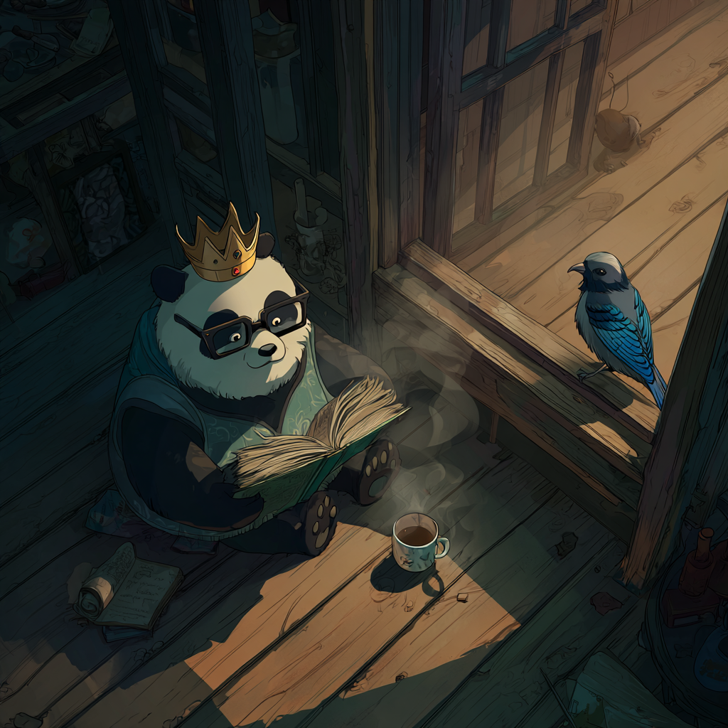 joycat 66594 A panda wearing black framed glasses and a crown 5a09a6c4 22b0 48d1 bdf4 eca8340a4b99 3