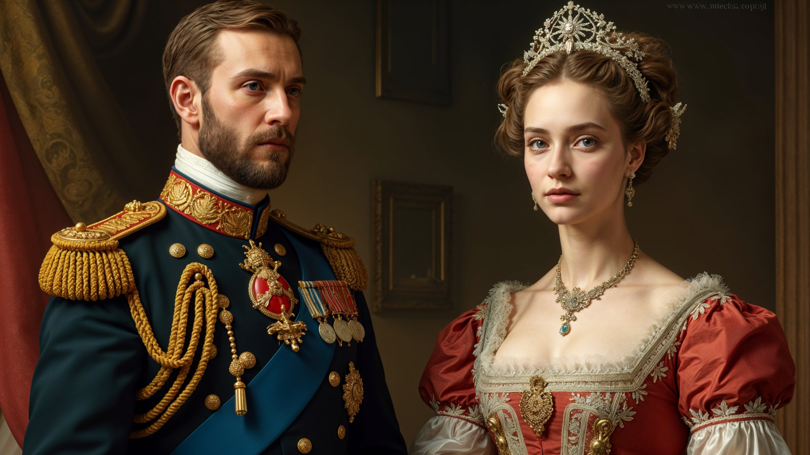 regal portrait of a victorian era couple 334009